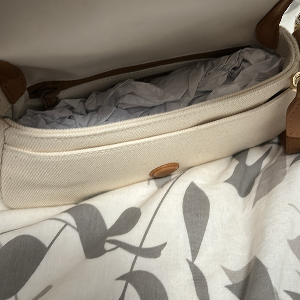 Lululemon Cream and Tan Canvas Mini Purse - Picture 2 of 4